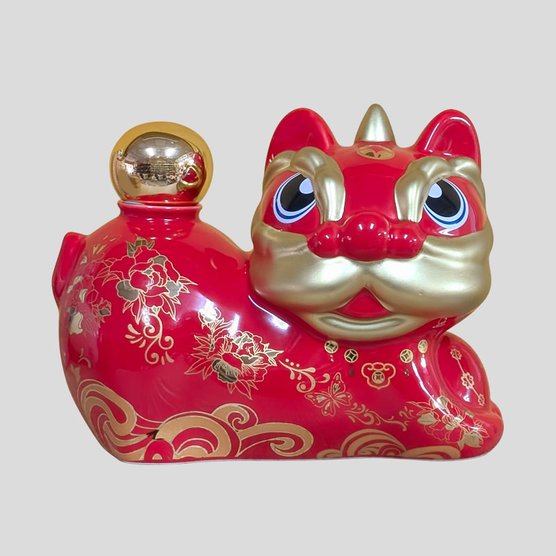 歐文瓷 祥獅舞春 滿容量700ml