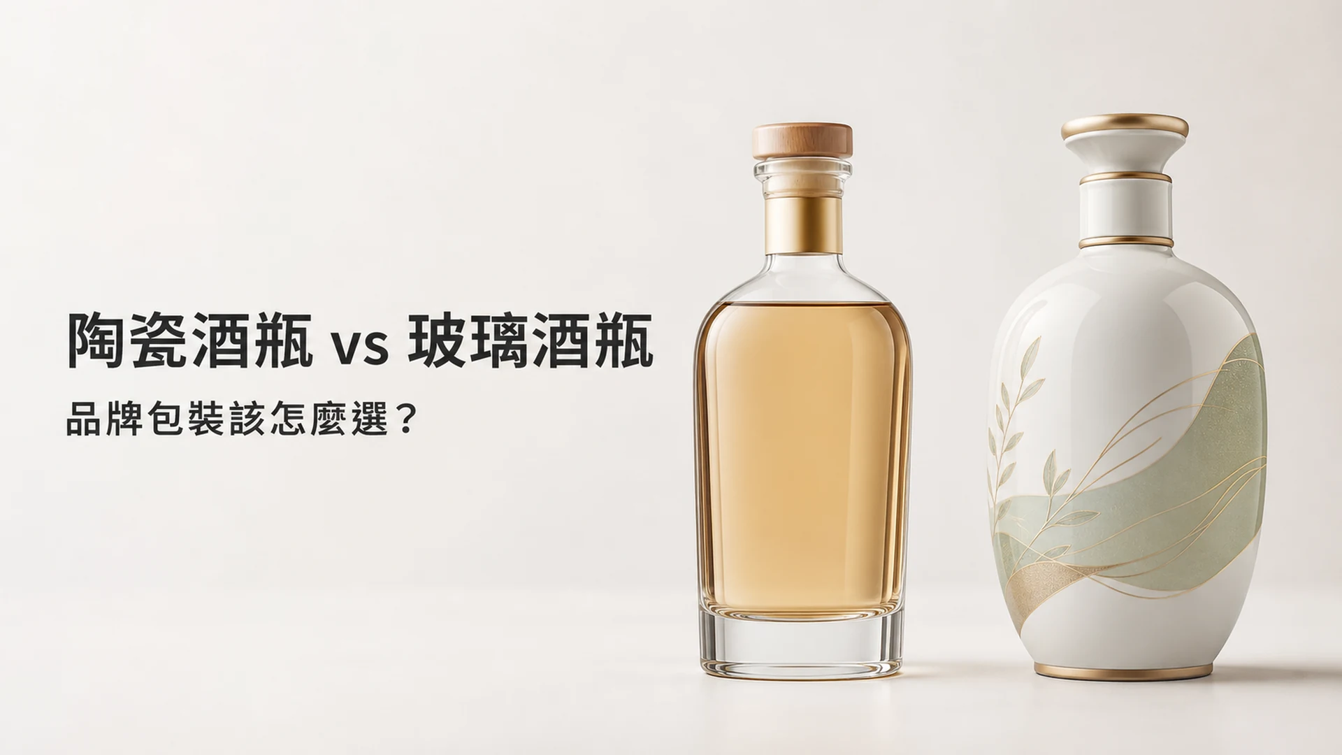 陶瓷酒瓶與玻璃酒瓶的品牌包裝設計比較